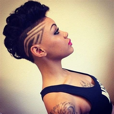 We did some digging and found 45 of the best short hairstyles for black women that were shared on instagram this month, maybe some of them you can get a little inspiration from and try them out for yourself. Hairstyle Design - High-fashion Curly Mohawk Cut for Black ...