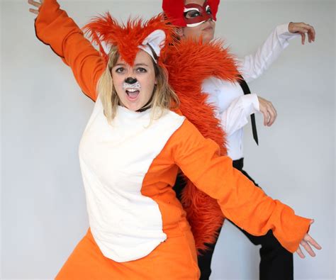 You get one real natural real fur red fox fur tails with. Homemade "What Does the Fox Say" Costume | Teacher halloween costumes, Fox costume, Best diy ...