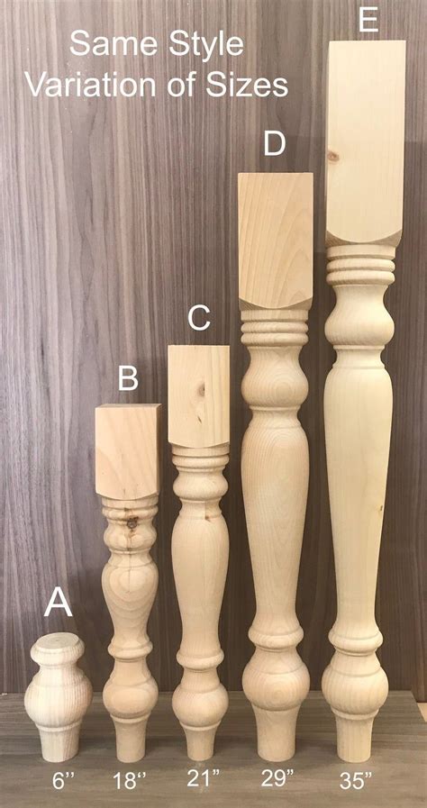 Enjoy free shipping on most stuff, even big stuff. Knotty Pine - Set of 4 variation table legs/ bench legs ...