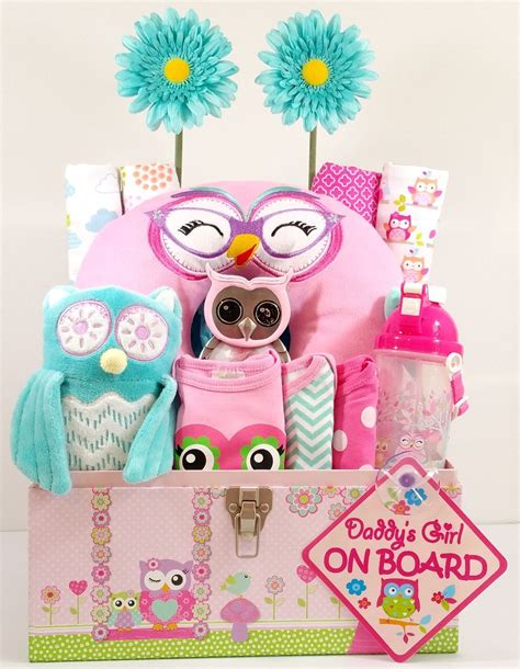 Home pregnancy 30 best baby shower gift ideas. This Owl Eyes basket is a wise idea for a baby girl shower ...