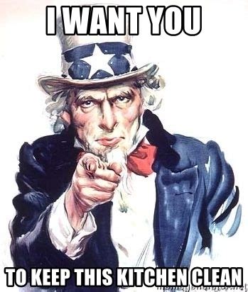Icheckmovies helps you keep a personal list of movies you have seen and liked. I want you To keep this kitchen clean - Uncle Sam | Meme ...
