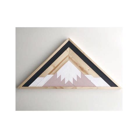 How to make geometric wood wall art. Wood Mountain Art, Geometric Wood Art Wall, Reclaimed Lath ...