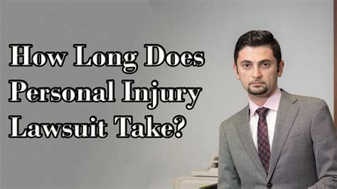 You may receive money in more or less time depending on the specifics of your case and when you file. How long does my personal injury lawsuit take - YouTube
