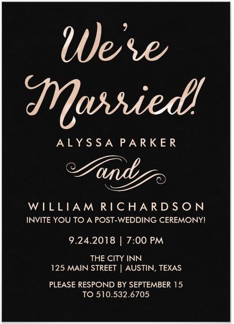 Explore professionally designed templates to get your wheels spinning, or design your own invitation from scratch. 21 Beautiful At Home Wedding Reception Invitations ...
