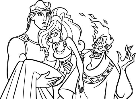 Hercules colouring book disney coloring pages dragon coloring. Hercules Meg Hades Coloring Pages | Coloring pages, Staff ...