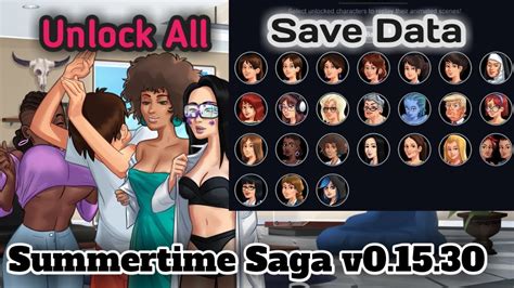 New release summertime saga v 0 19 5 save data tamat dan cookie jar full youtube from download save data summertime saga 18.6 new unlock all. HOT!!! Summertime Saga Unlock All Girls v0.15.30 Save Data ...