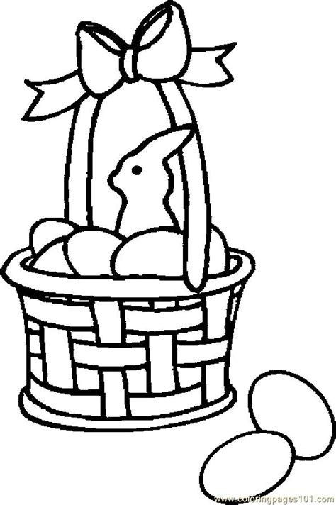 Print and color easter pdf coloring books from primarygames. Easter Basket 23 Coloring Page - Free Holidays Coloring ...