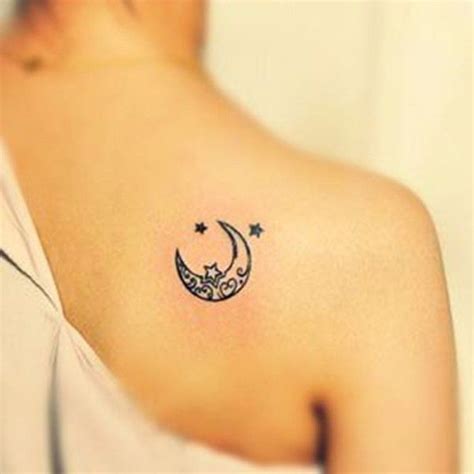 Small full or half moon tattoo designs for guys and girls. Pin on Tattoos