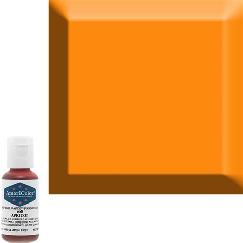 It's consistent from batch to batch, it has coloring. Apricot AmeriColor® Soft Gel Paste™ Food Color | Gel food ...