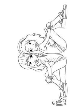 Coloring pages for bff sparkling image series. Kids-n-fun.com | 20 coloring pages of BFF