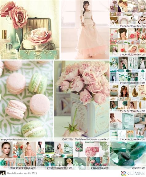 The combo library provides a convenient way to search mint color schemes. Pin by Kim P on Weddings | Wedding colors, Wedding color ...