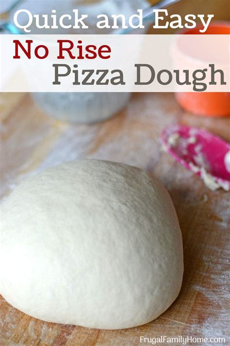 My house tends to be cold, so i place my dough to rise on top of the water heater. Quick and Easy No Rise Pizza Dough
