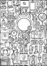 This page will give you some great tips on how to train your new doodle puppy. Doodles in space Coloring Pages L0