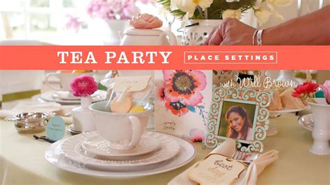 Tea parties have been a staple at via blossom since day one! How to: Creative place setting for a tea party - YouTube