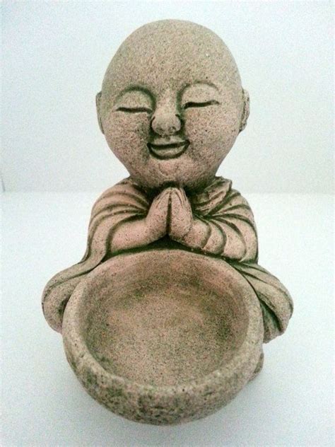 Kingzhuo ceramic tiny cute buddha statue monk figurine creative baby buddha crafts adorable ornaments classic delicate ceramic arts and crafts small (7 x 10 cm) 4.8 out of 5 stars 135. Buddha Statue Candle Holder Feng Shui Buddha Candle Holder ...