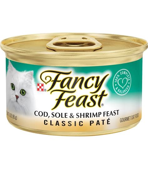 Fancy feast classic pate seafood feast wet cat food. Fancy Feast Classic Pate Cod, Sole & Shrimp Feast 85g ...
