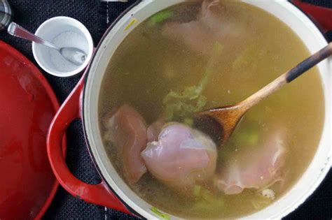 Poached chicken may not be as popular as fried, roasted, and braised chicken, but when it's done correctly, its tenderness and juiciness are unmatched. Lemony Chicken & Orzo Soup with Dill | strawberryplum