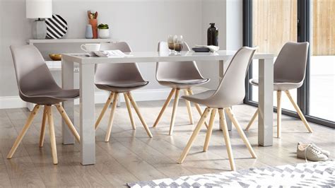 With an extensive collection of wooden 4. Fern Grey Gloss And Ida 6 Seater Dining Set | White gloss ...