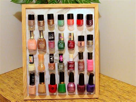 It's been a while since i've shown you my stash! DIY Nail Polish Organizer (Using a Photo Frame!) | The Links Site