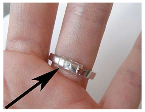 A ring size adjuster is a fast, easy and affordable way to instantly turn your oversized ring into a piece of jewelry that fits perfectly. Wear your ring without slipping off your finger with Ringuard ring size reducer. | Ring size ...