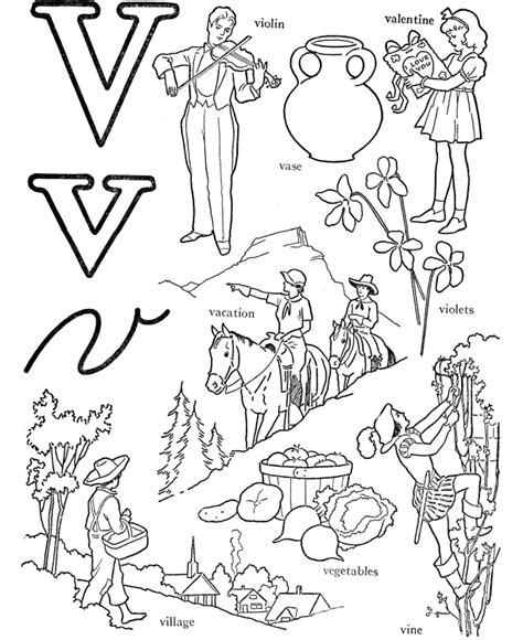 May 03, 2021 · this v for violin coloring page was posted in the coloring pages category. ABC Alphabet Words - ABC Letters & Words Activity Sheets ...