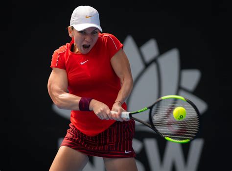 1) post on imgur or gfycat. SIMONA HALEP at 2019 Sydney International Tennis 01/10 ...