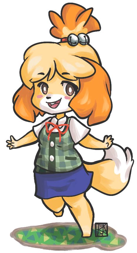 In mario kart 8 isabelle was confirmed as a dlc character, along with the villager , for mario kart 8 , and has been available since april 23rd, 2015. ACNL: Isabelle by Kita-Angel on DeviantArt