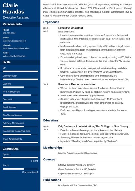 Executive assistant resume summary example. Executive Assistant Resume Sample—20+ Examples and Writing ...