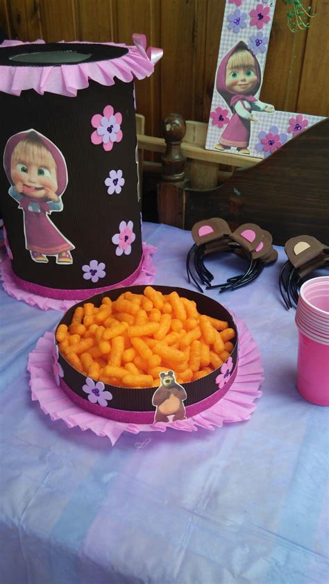 Ideales para fiestas de cumpleaños, fiestas infantiles, meriendas, postres, tartas, picnics, eventos, etc. Piñata | Pastel masha y el oso, Masha y el oso, Decoracion ...