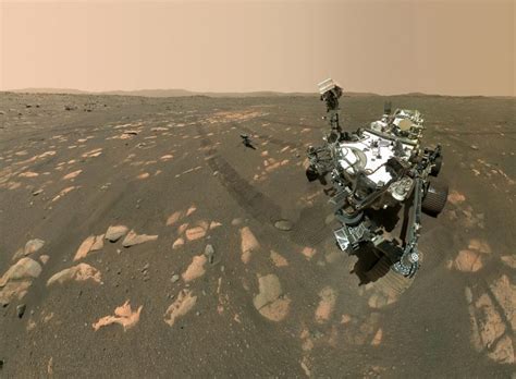 Nasa's perseverance rover posted pictures of the surface of mars on its twitter account. Epic Mars Selfie: NASA's Perseverance Rover With the Ingenuity Helicopter