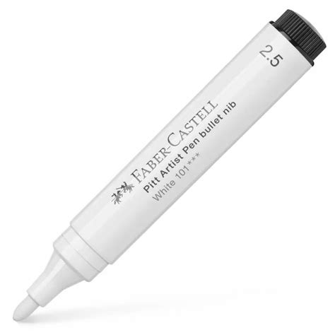 Promo khusus pengguna baru di aplikasi tokopedia! Faber-Castell India Ink Pitt Artist Pen White 2.5 mm | Pen ...