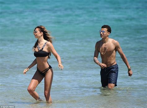 I have decided to draw him doing his celebration instead. Dele Alli embraces model Ruby Mae as they holiday in Ibiza ...