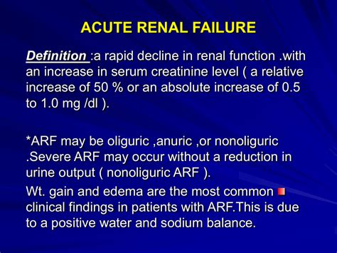 Definition of renal failure in famous dictionaries for free. ARF