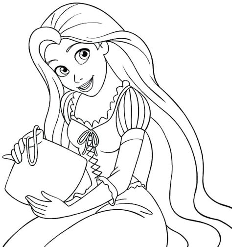 Eighteen years before the events of tangled, rapunzel's parents, king frederic and queen arianna of corona were anticipating their. Disney Princess Rapunzel Coloring Pages at GetColorings.com | Free printable colorings pages to ...