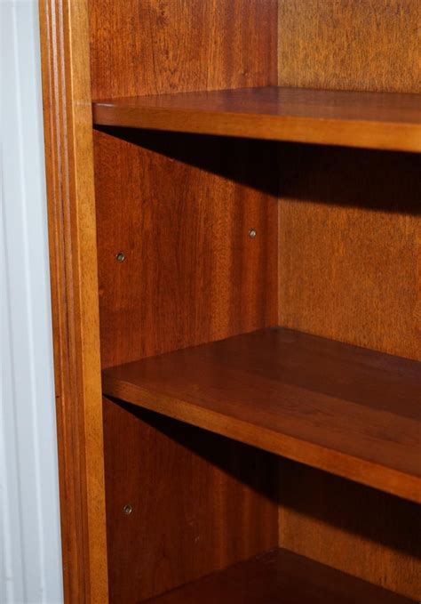 As coming in cherry finish color, this. Solid Burr Yew Wood Library Legal Bookcase with Height ...