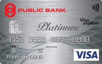 When your monthly transaction is rm5,000 or below, you will be getting up to 0.3% in cash rebate on your local. Mohon untuk Public Bank Visa Platinum Credit Card oleh ...