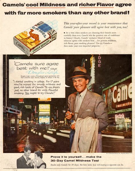 Reynolds tobacco company in the united states and by japan tobacco outside the u.s. Cigarette Ads in 1950's ~ vintage everyday