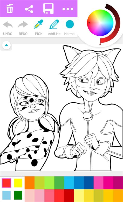 Tales of ladybug & cat noir is a french cgi cartoon series which narrates about the teenager marinette and her classmate adrien. Ladybug and Cat Noir Coloring Game for Android - APK Download