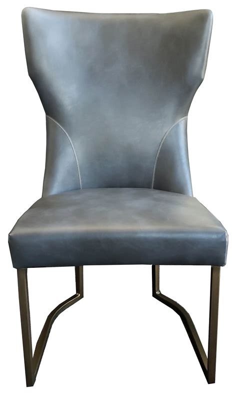 8 chairs, buffet (72 in x 40 in x 18 in) ; Leather Parson, Dining Room & Kitchen Chairs :: Grey ...