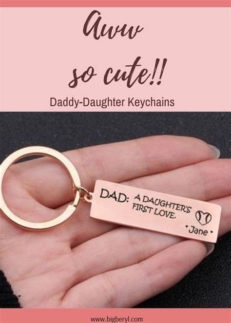 From delicious brownies to fashionable ties and personalized flasks, there's something here for every. DAUGHTER'S FIRST LOVE Engraved Key Chain for Dad | Gifts ...