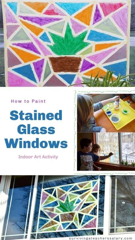 Glass paint is one of many ways to add details to your stained glass projects. How to Paint Stained Glass Windows at Home Art Activity ...
