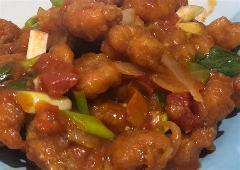 Resep ini tidak menggunakan buah nanas pada umumnya. Resep Udang Tepung Asam Manis / Resep Udang Tepung Asam ...
