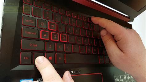 Enable keyboard lighting and select the brightness you want. How to turn on backlit on Acer Nitro 5, red baklit, DIY ...