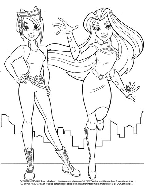 Dc super hero girls and all related characters and elements © & ™ dc comics and warner bros. DC Superhero Girls Colouring Pages | Selections from the ...