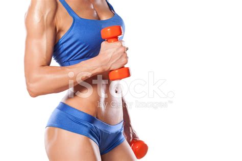 Check spelling or type a new query. Female Muscular Arms With Weights and Belly on White ...