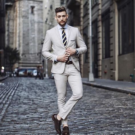 Although we're excited to get dressed up again, it's important to take a moment to consider the material and fit of the suit as well as your budget before purchasing one from your preferred men's clothing stores. Khaki linen is probably my favorite summer suit. ☀️ Whats ...