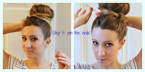 A bun doesn't have to encompass your entire head of hair, you know. Moda & the Mar: Big Bun Tutorial