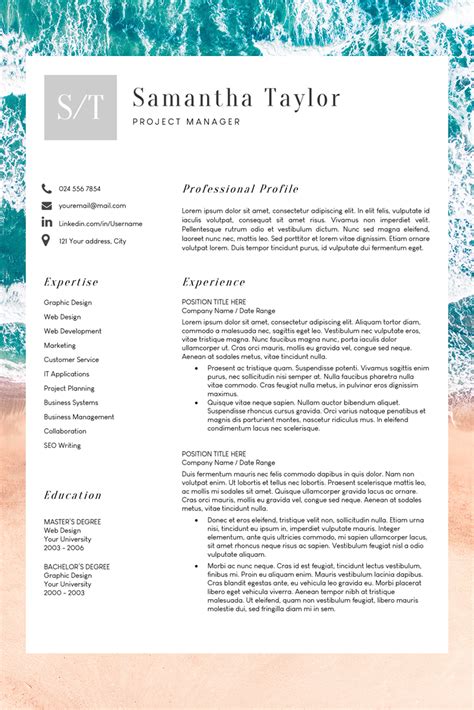 Curriculum vitae example tips for writing your cv Basic CV Template Word - Resume Template for Teachers ...