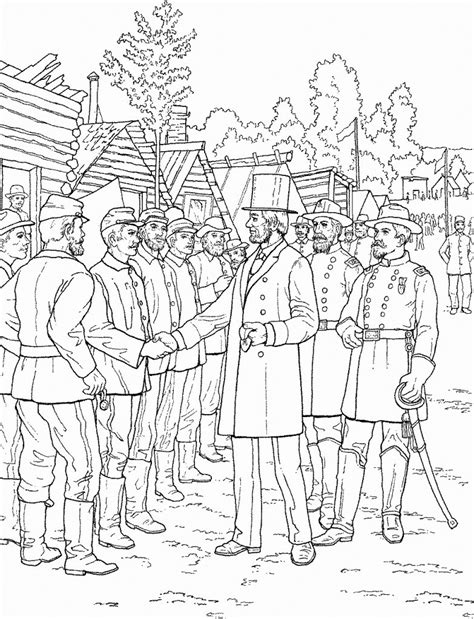 A unit study for grades 1 through 5. Civil War Coloring Pages | Coloring pages, Free printable ...