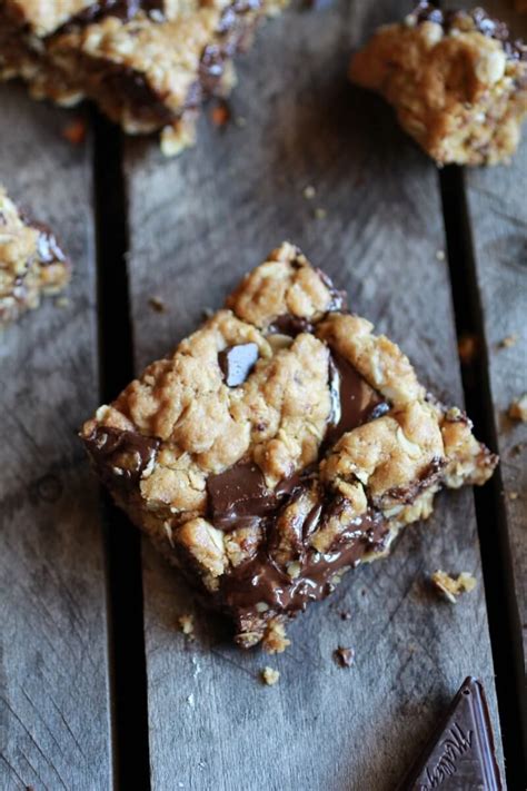 As if the thought of savoring a square (or a whole bar) of dark chocolate wasn't enticing enough, dark chocolate's health claims are pretty. Healthy Dark Chocolate Chunk Oatmeal Cookie Bars (Idiot ...